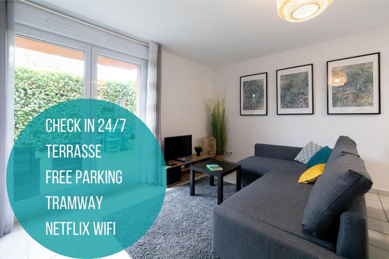 Apartmán My Cozy Flat Blagnac - T2 - Free Parking - Terrasse - Jardin Exteriér fotografie